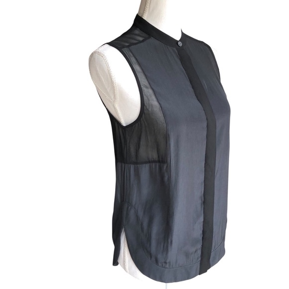 ALLSAINTS Sleeveless Women's Top Silk Japanese Cloth Size 2 - Picture 11 of 11